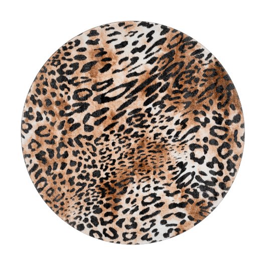 African Leopard Printシームレス カッティングボード (正面)