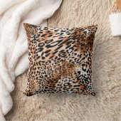 African Leopard Printシームレス クッション (ブランケット)