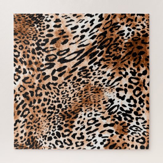 African Leopard Printシームレス ジグソーパズル (縦)