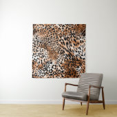 African Leopard Printシームレス タペストリー (インサイチュ(横))