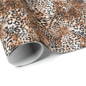 African Leopard Printシームレス ラッピングペーパー (ロールコーナー)