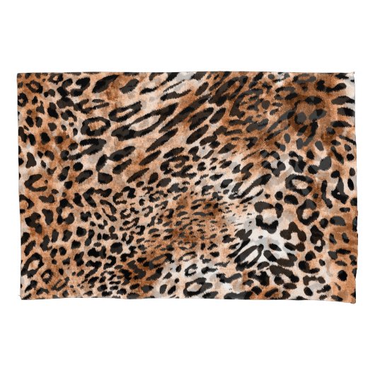 African Leopard Printシームレス 枕カバー (正面)