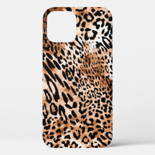 African Leopard Printシームレス iPhone 12ケース