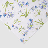 African Lily with Bluebird Mother and Baby 薄葉紙 (詳細)