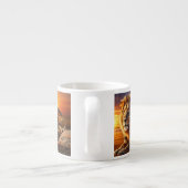 African Lion & Zebra Sunset Espresso Mug エスプレッソカップ (裏面)
