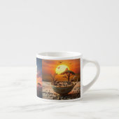 African Lion & Zebra Sunset Espresso Mug エスプレッソカップ (右)