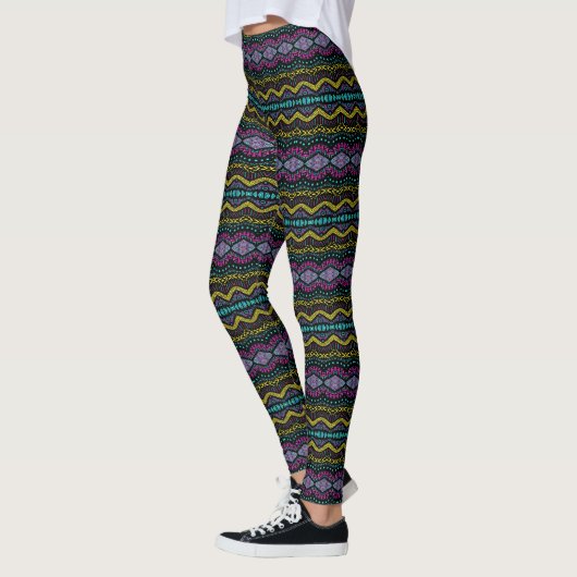 African Love - Power Yoga Leggings レギンス (左)