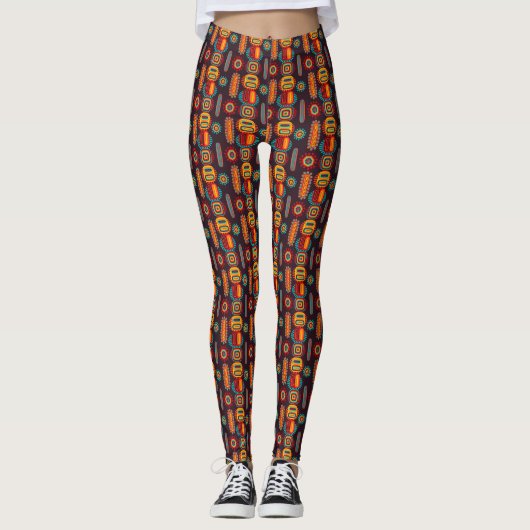 African Love - Power Yoga Leggings レギンス (正面)