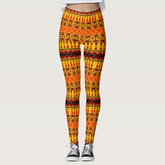 African Love - Power Yoga Leggings レギンス (正面)