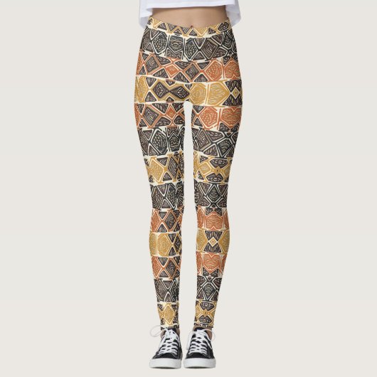 African Love - Power Yoga Leggings レギンス (正面)
