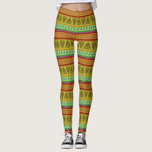 African Love - Power Yoga Leggings レギンス (正面)