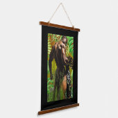 African Man Bathing  吊り下げ型タペストリー (傾斜あり)