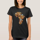 African Map American Beautiful Black History BLM Tシャツ (正面)
