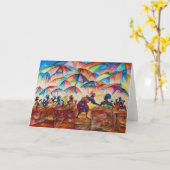 African Marketplace IIノートカード カード (黄色い花)