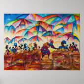 African Marketplace II Canvas Print ポスター (正面)