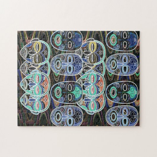 African Masks V1 ジグソーパズル (横)