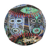 African Masks V1 野球ボール (裏面)