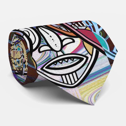 African Masks V2 ネクタイ (ロール)