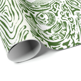 African music instruments wrapping paper ラッピングペーパー