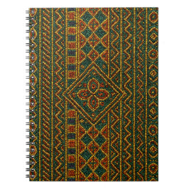 African Notebook Beaded Kente ノートブック