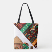 African Pattern Tote Bag | Ankara Print | Cultural トートバッグ (裏面)