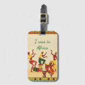 African Pattern Tote Bag | Ankara Print | Cultural ラゲッジタグ (正面縦)