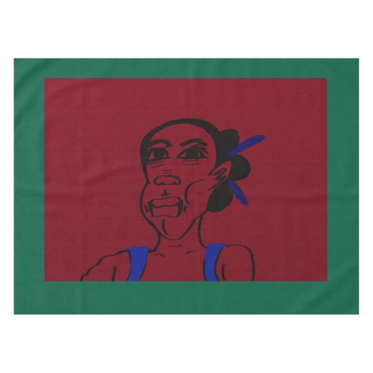 African Portrait テーブルクロス (正面(横))