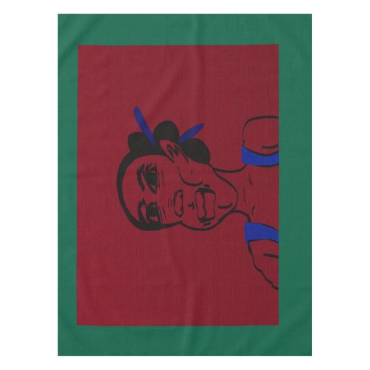 African Portrait テーブルクロス (正面)