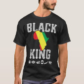 African Pride American Celebration Fathers Day Gr Tシャツ (正面)