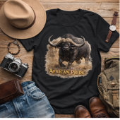 African Pride Buffalo | Cape Buffalo Strength トライブレンドTシャツ