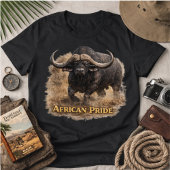 African Pride Buffalo | Cape Buffalo Strength トライブレンドTシャツ