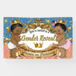 African Prince|プリンセスピンク&ブルー|性別の表示 横断幕