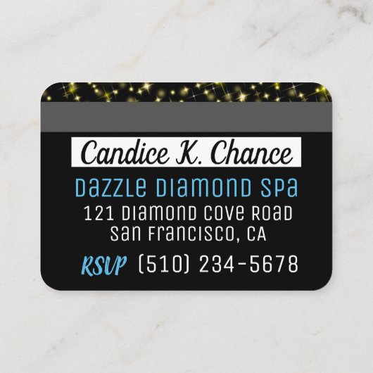 African Prince|VIPクレジッ王室のトカード招待状 エンクロージャーカード (裏面)