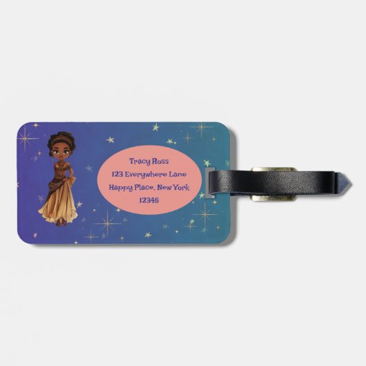 African princess luggage tag ラゲッジタグ (裏面横)