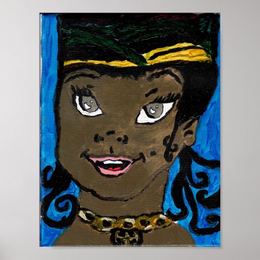 African Princess Print, Value Poster (Semi-Gloss) ポスター (正面)