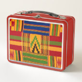 African Print メタルランチボックス (正面)