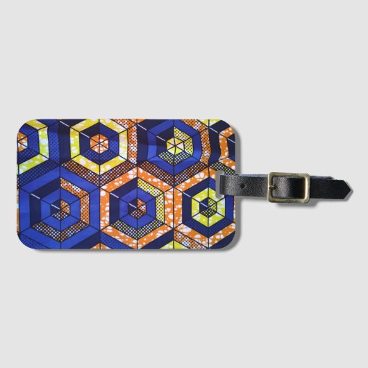 African Print  ラゲッジタグ (正面横)