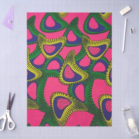 African Print 薄葉紙 (クラフト)