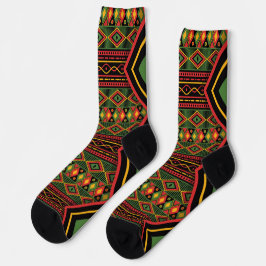  African Print Africa Rasta Roots Afri Socks ソックス