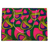 African Print Large Gift Bag ラージペーパーバッグ (正面)