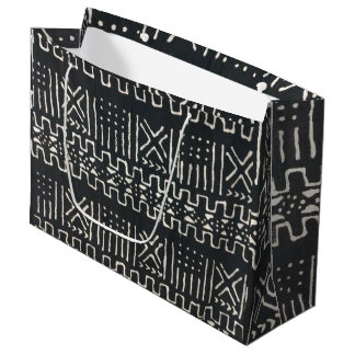 African Print Large Gift Bag ラージペーパーバッグ