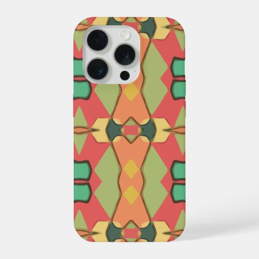 african print phone case iPhoneケース (裏面)