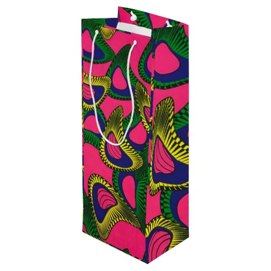 African Print Wine Gift Bag ワインギフトバッグ (裏面アングル)