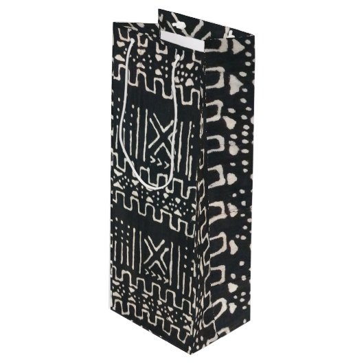African Print Wine Gift Bag ワインギフトバッグ (正面アングル)