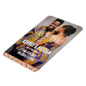 African Print with Photo Wedding Save the Date  マグネット (左側)
