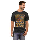 African Queen & Cat Geometric Tribal Art Tee
