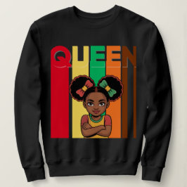 African Queen Girl Women's sweatshirt スウェットシャツ