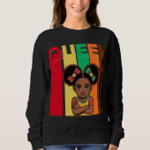 African Queen Girl Women's sweatshirt スウェットシャツ (正面)