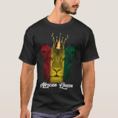 African Queen Lion Black History Month BLM Pride B Tシャツ (正面)