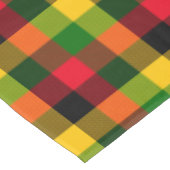  African Rasta Reggae Colours Plaid Pattern Design テーブルクロス (アングル)